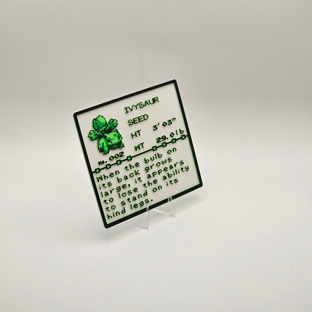 Ivysaur Pokédex plaque, No. 002, photo 2