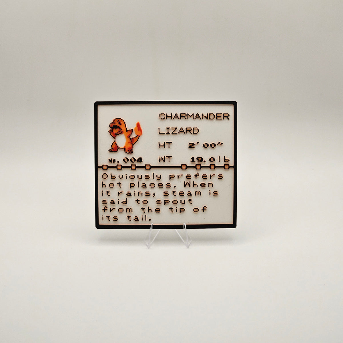 Charmander Pokédex plaque, No. 004, photo 1