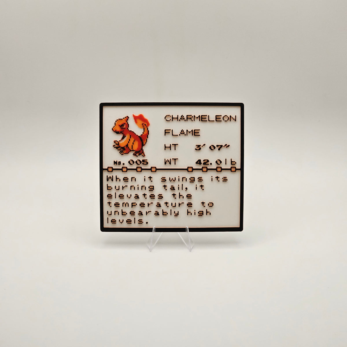 Charmeleon Pokédex plaque, No. 005, photo 1