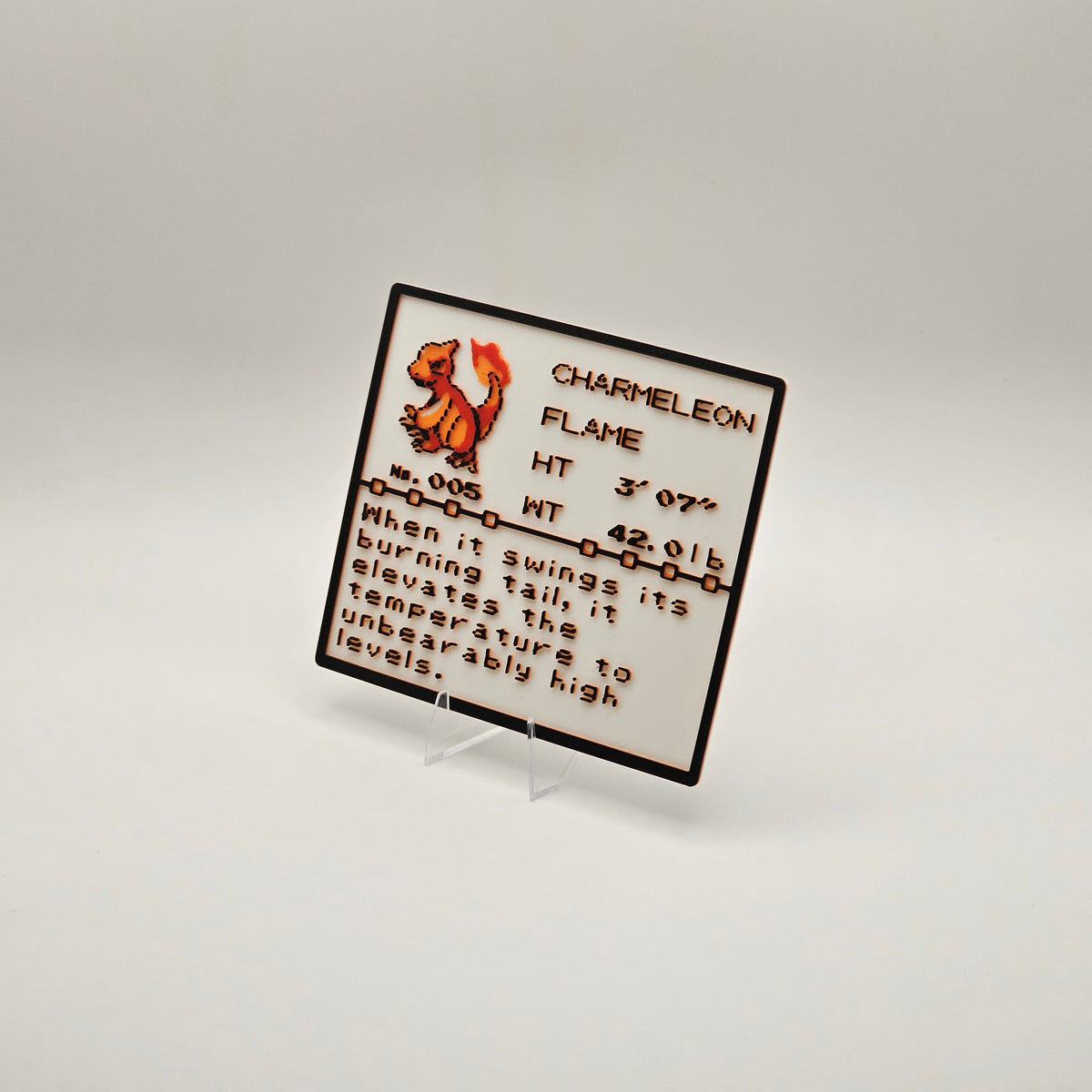 Charmeleon Pokédex plaque, No. 005, photo 2