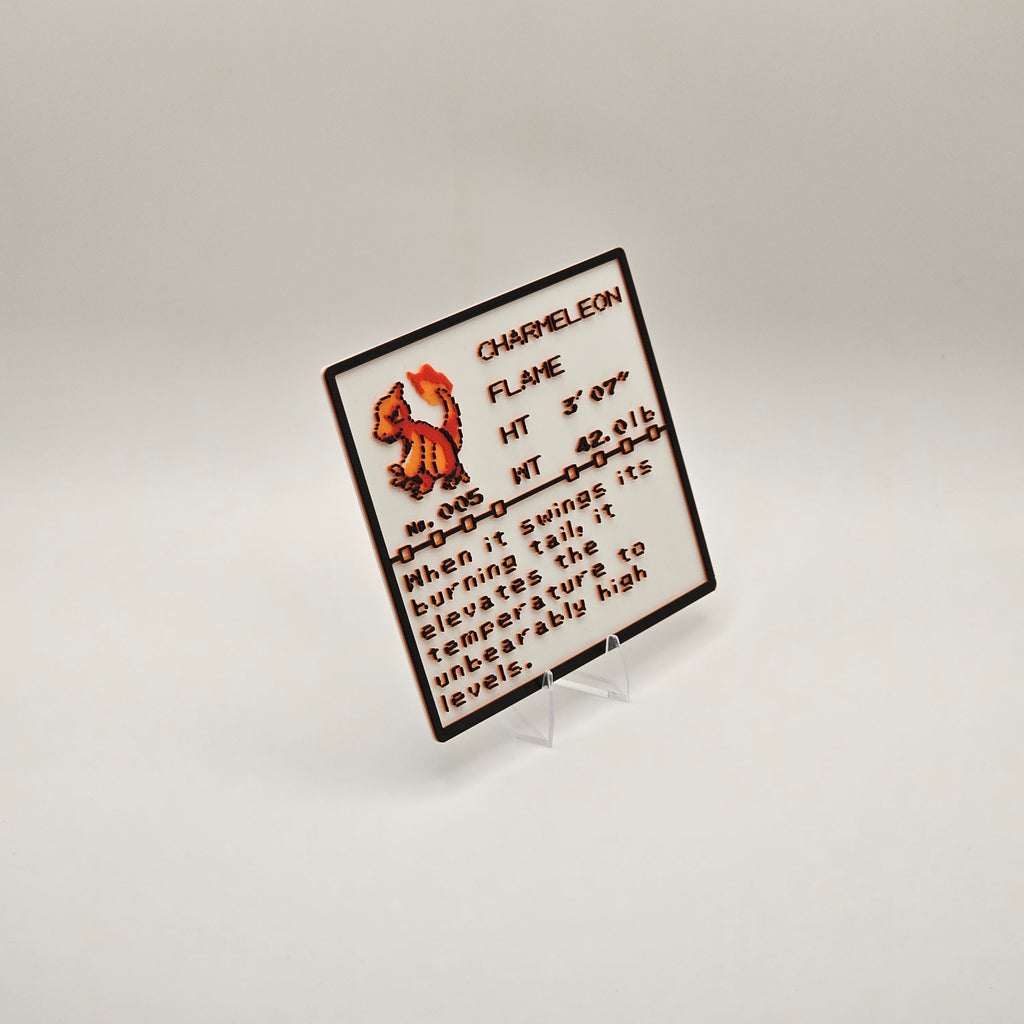 Charmeleon Pokédex plaque, No. 005, photo 3