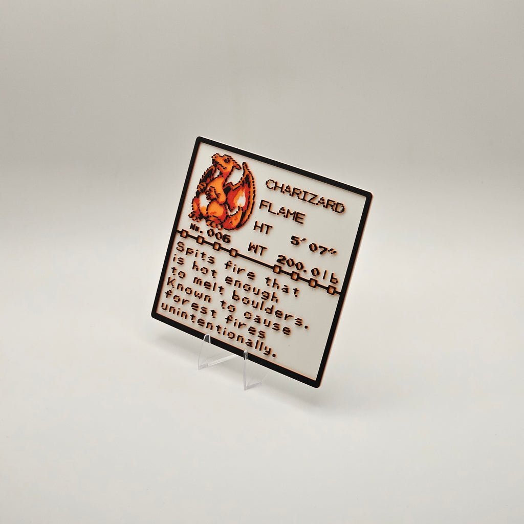 Charizard Pokédex plaque, No. 006, photo 2