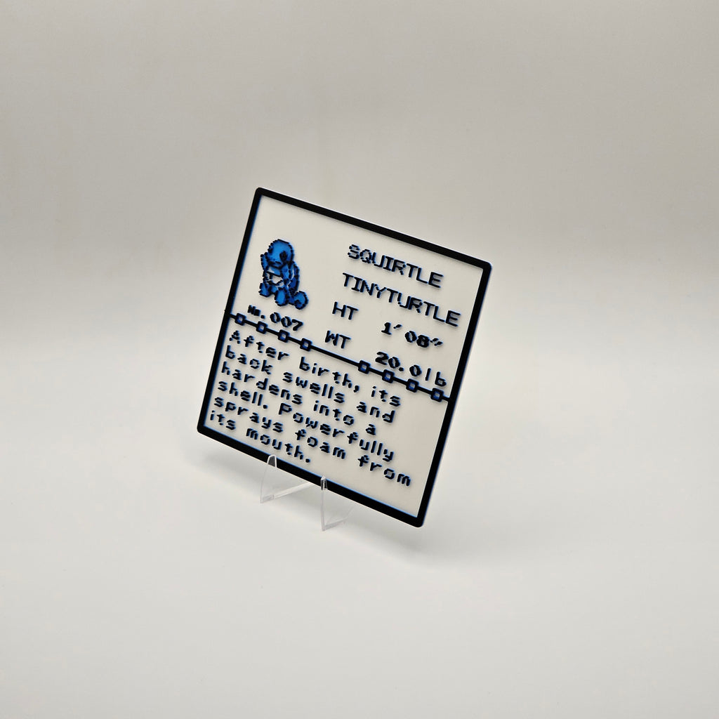 Squirtle Pokédex plaque, No. 007, photo 3