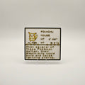 Pikachu Pokédex plaque, No. 025, photo 1