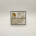 Growlithe Pokédex plaque, No. 058, photo 1