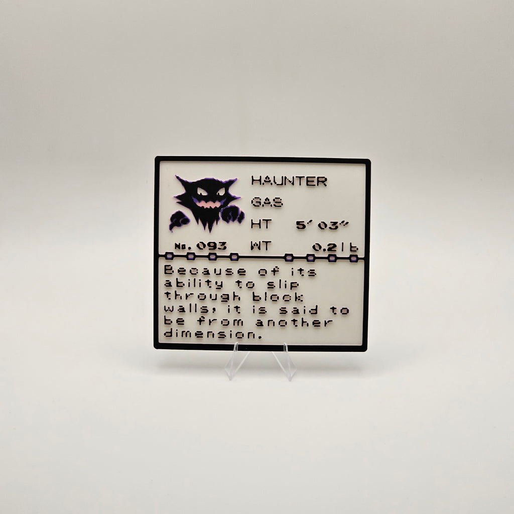 Haunter Pokédex plaque, No. 093, photo 1