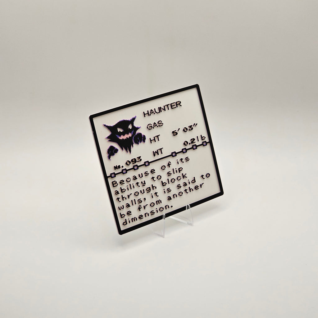 Haunter Pokédex plaque, No. 093, photo 3