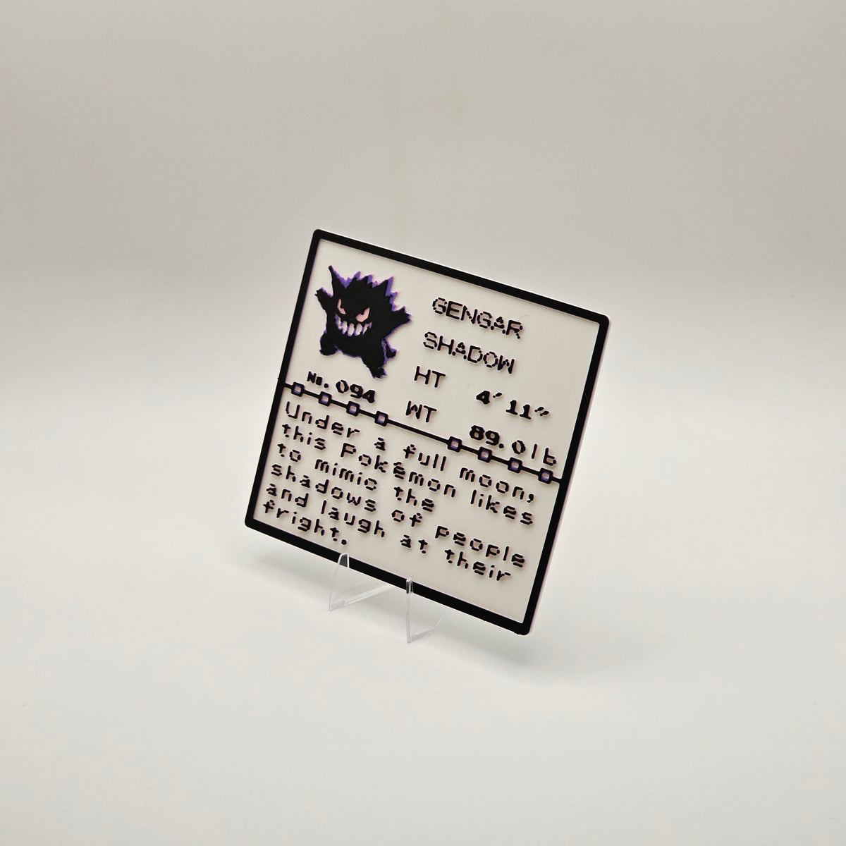 Gengar Pokédex plaque, No. 094, photo 2