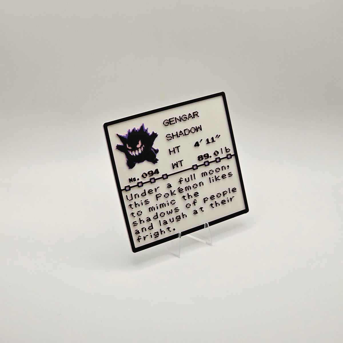 Gengar Pokédex plaque, No. 094, photo 3