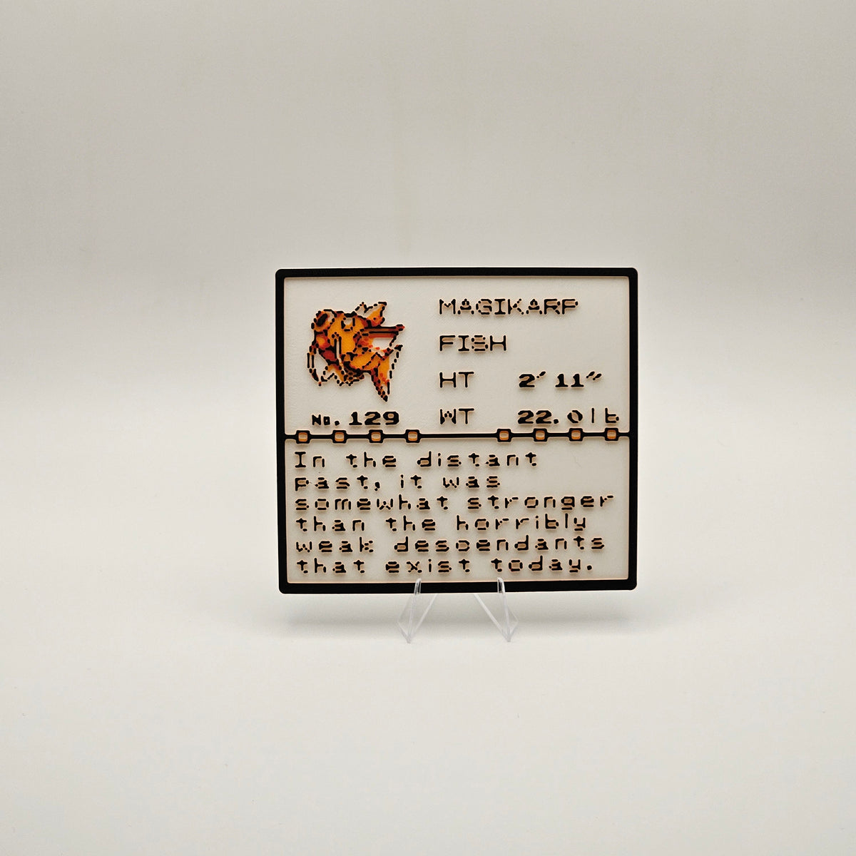 Magikarp Pokédex plaque, No. 129, photo 1
