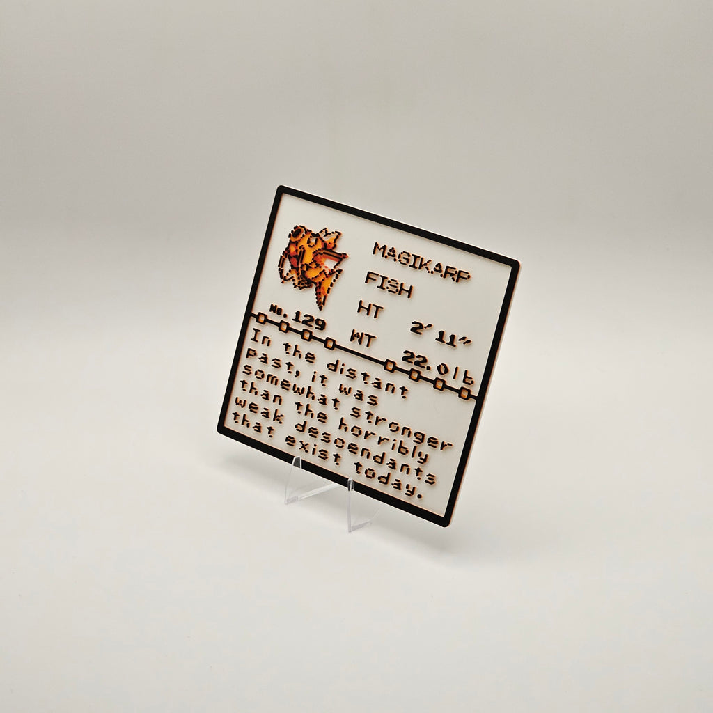 Magikarp Pokédex plaque, No. 129, photo 2