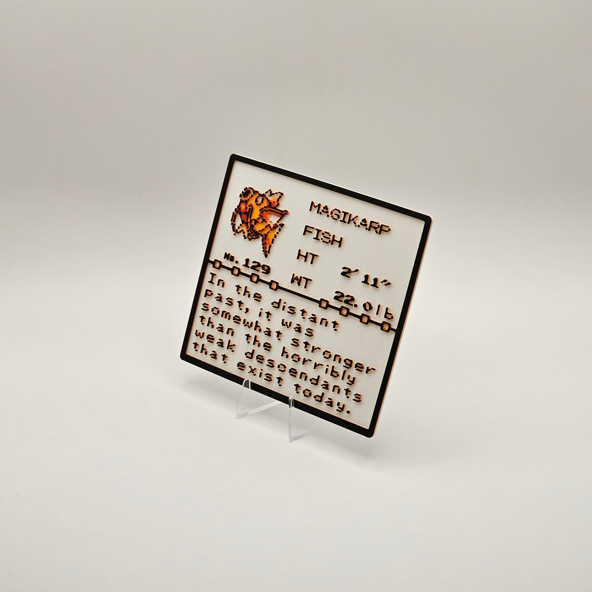 Magikarp Pokédex plaque, No. 129, photo 2