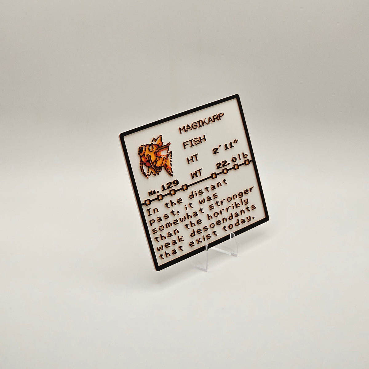 Magikarp Pokédex plaque, No. 129, photo 3