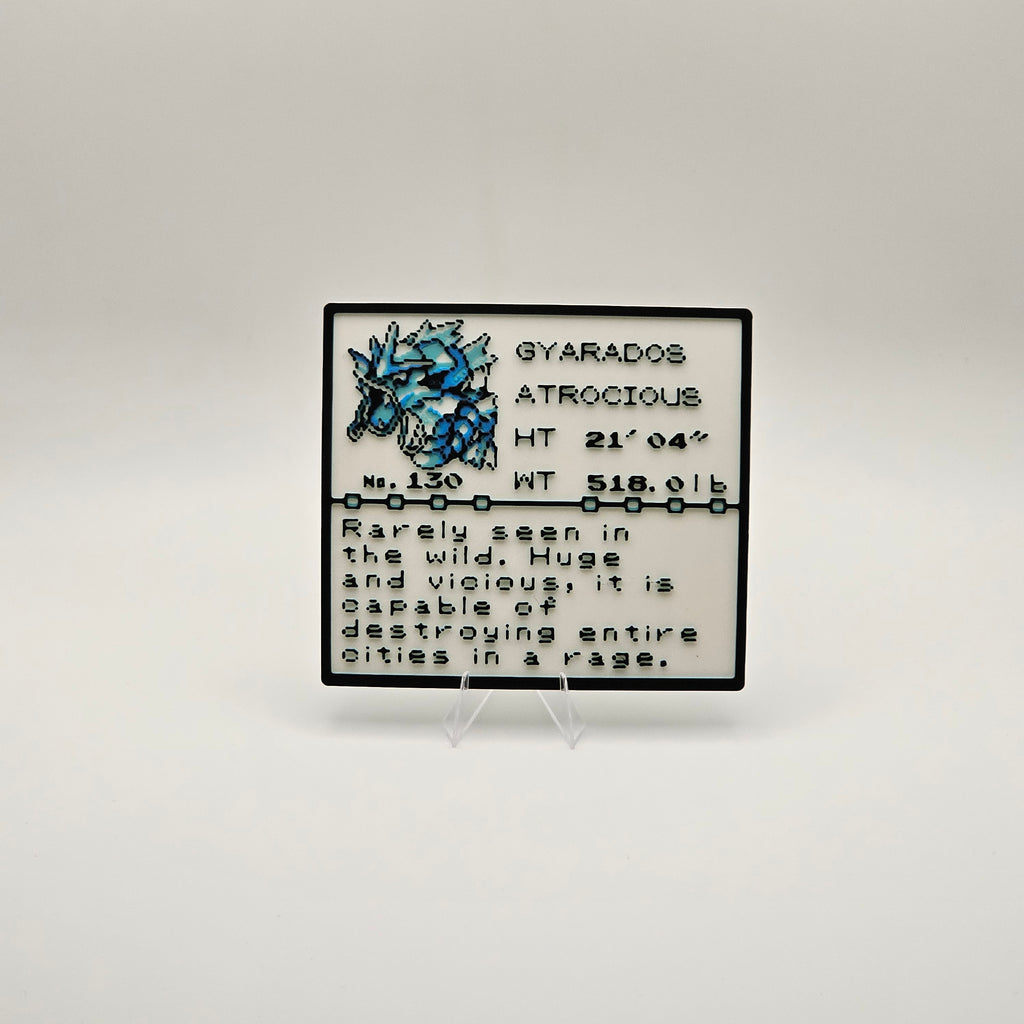Gyarados Pokédex plaque, No. 130, photo 1