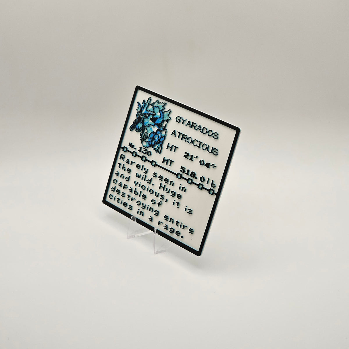 Gyarados Pokédex plaque, No. 130, photo 2
