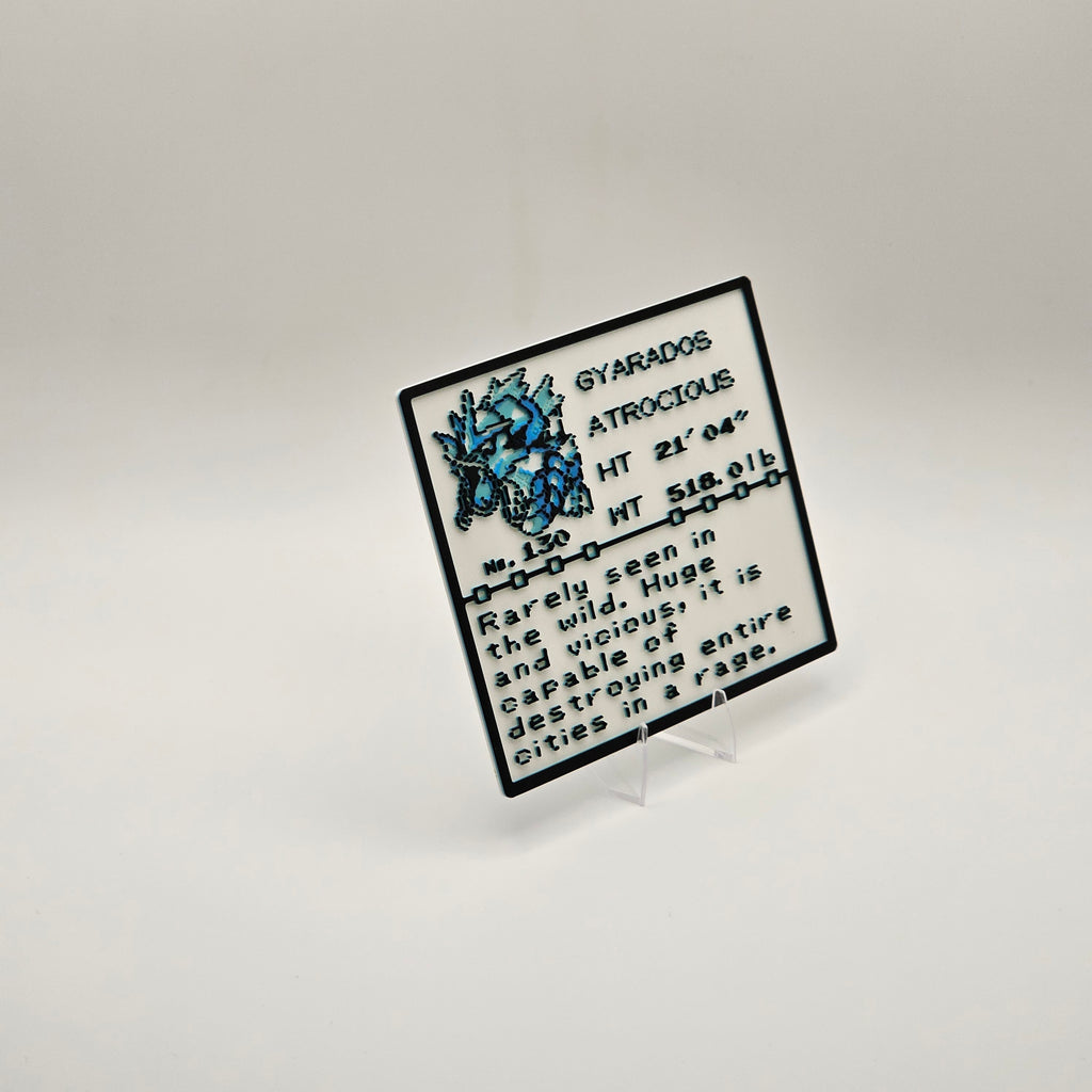 Gyarados Pokédex plaque, No. 130, photo 3
