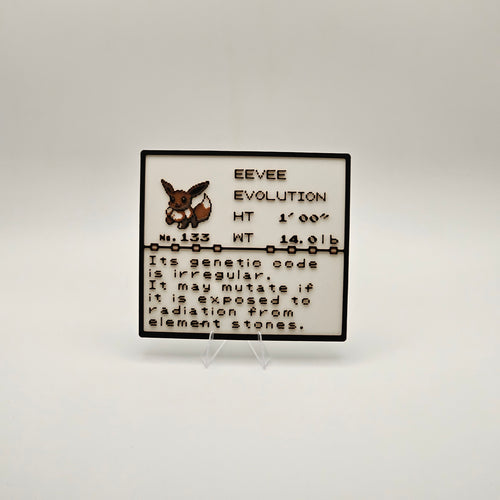 Eevee Pokédex plaque, No. 133, photo 1