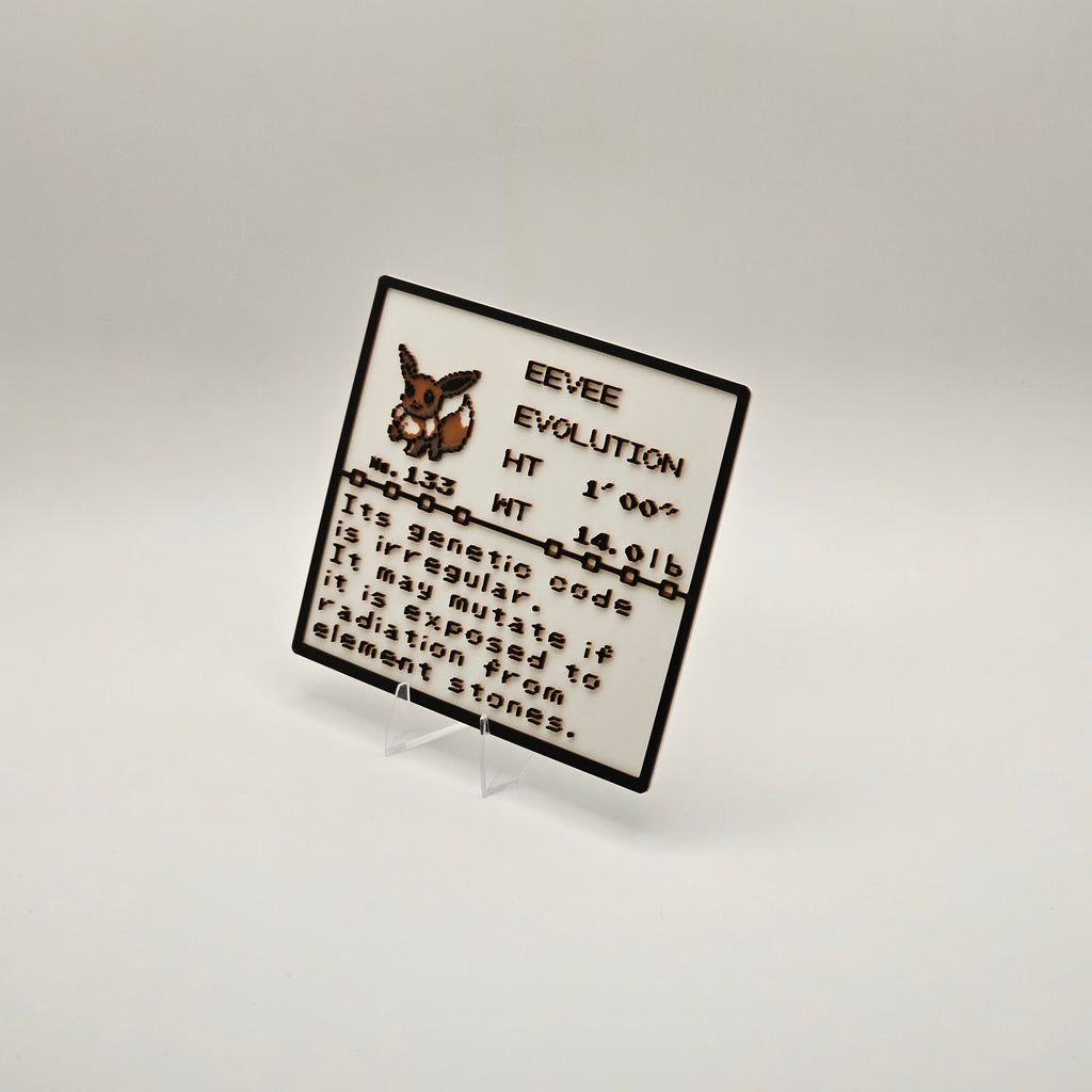 Eevee Pokédex plaque, No. 133, photo 2