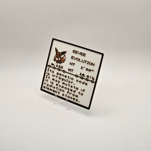 Eevee Pokédex plaque, No. 133, photo 2