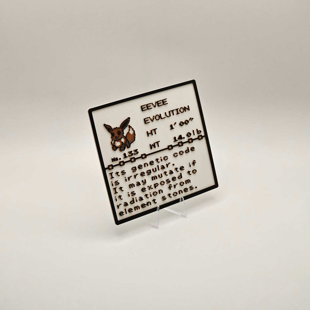 Eevee Pokédex plaque, No. 133, photo 3
