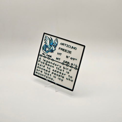 Articuno Pokédex plaque, No. 144, photo 2