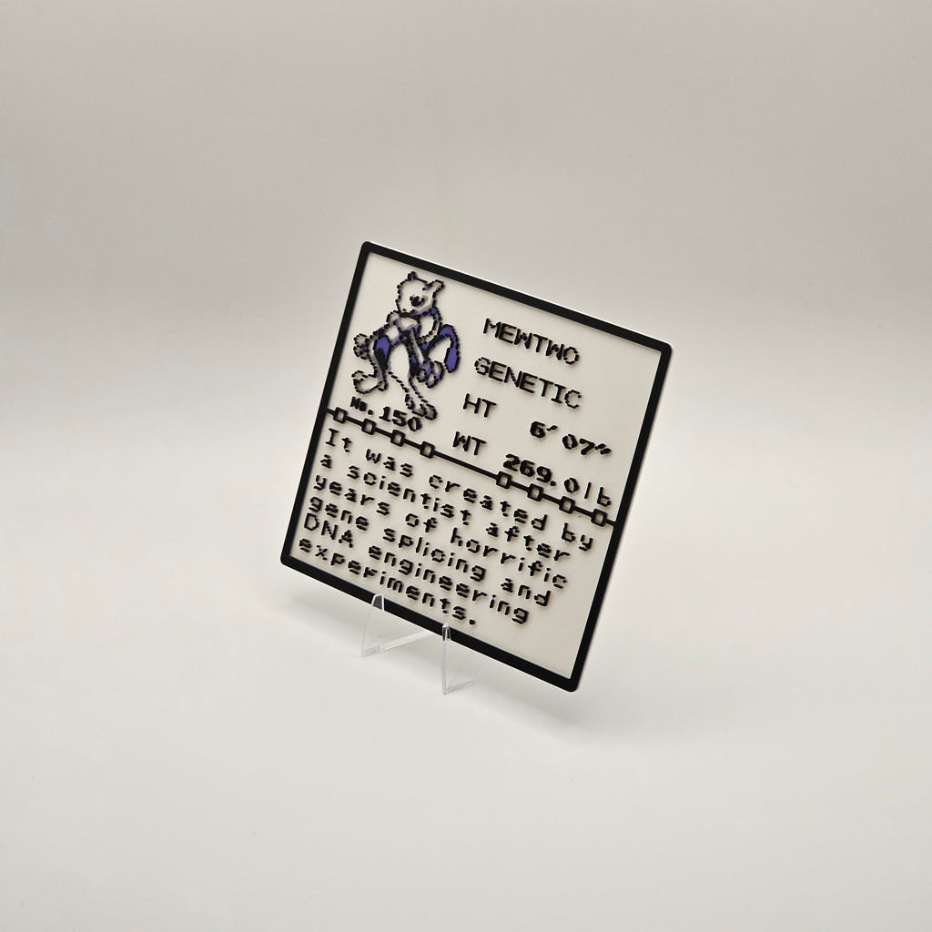 Mewtwo Pokédex plaque, No. 150, photo 2