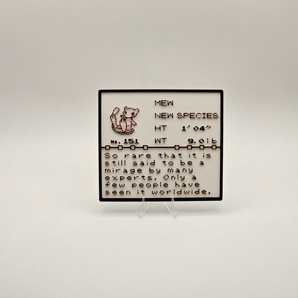 Mew Pokédex plaque, No. 151, photo 1