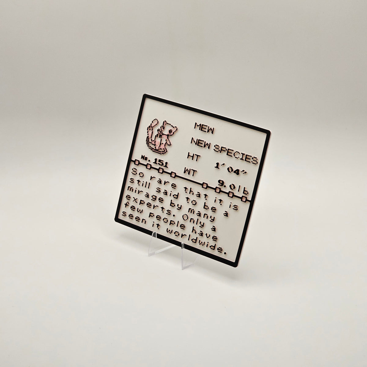 Mew Pokédex plaque, No. 151, photo 2