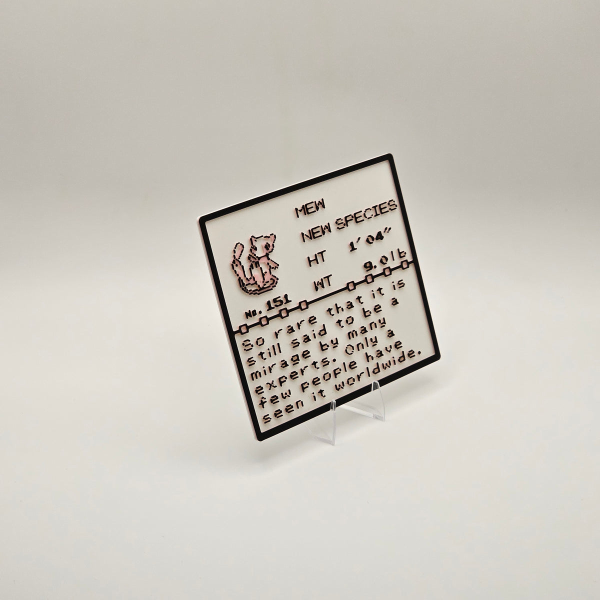 Mew Pokédex plaque, No. 151, photo 3